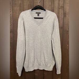 Banana Republic Men’s Cotton/Cashmere Gray Sweater Sz XL Work Travel Leisure EUC